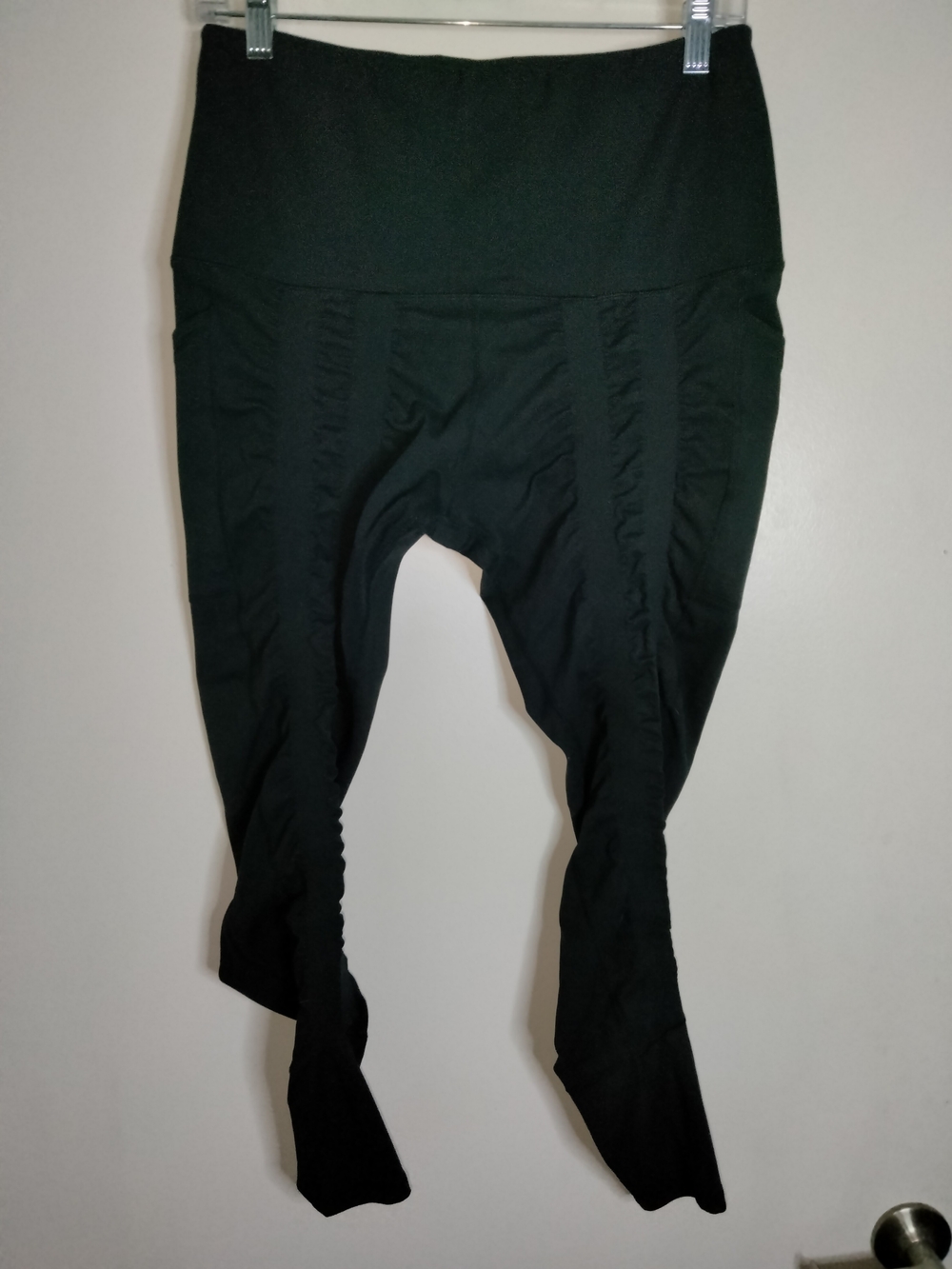 Sweetflexx -Sz 12- Black Stretch High-Waist Slip Pockets Resistance Leggings